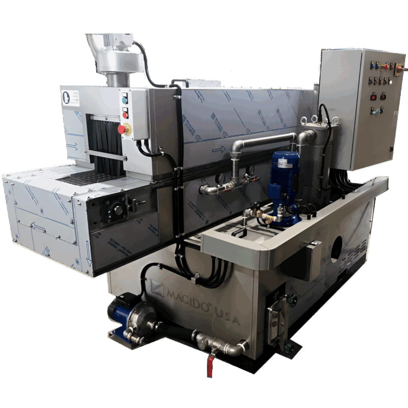 Gold 1b G200 In-line belt conveyor washer by Magido USA