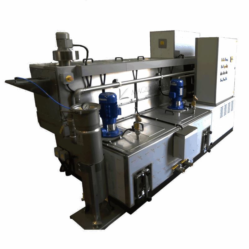 corner view Spira 2b Series SP320/2 Rotary Drum Parts Washer