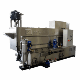 corner view Spira 2b Series SP480/2 Rotary Drum Parts Washer