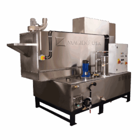 corner view Spira 1b Series SP480 Rotary Drum Parts Washer