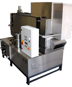 corner view Spira 1b Series SP640 Rotary Drum Parts Washer