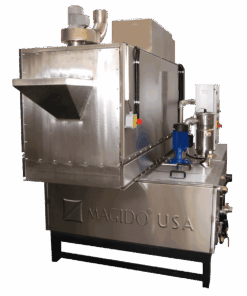 corner view Spira 1b Series SP950 Rotary Drum Parts Washer