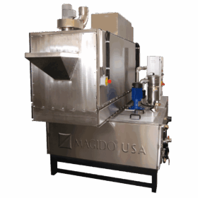 corner view Spira 1b Series SP950 Rotary Drum Parts Washer